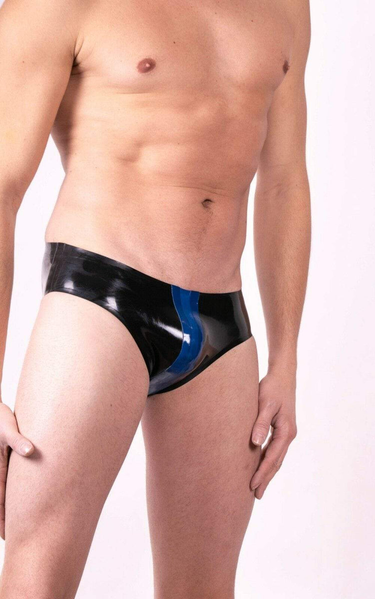 Polymorphe Latex Brief Rubber Underwear Briefs Royal UN-015ASTR 9 —  SexyMenUnderwear.com