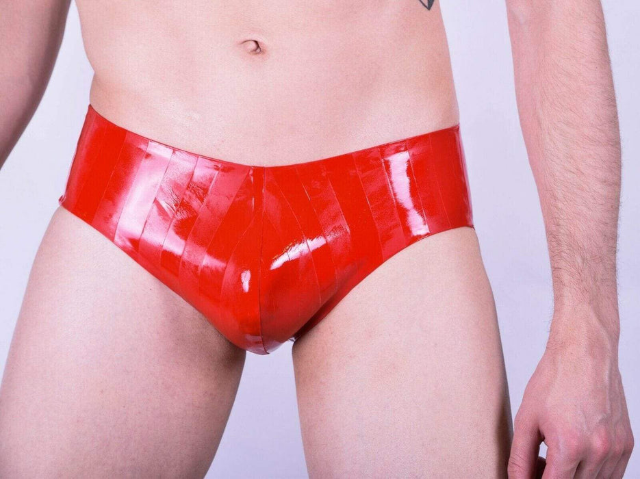 Polymorphe Latex Brief Rubber Underwear Mens Briefs Mens Latex Red 15ASTR 15A - SexyMenUnderwear.com