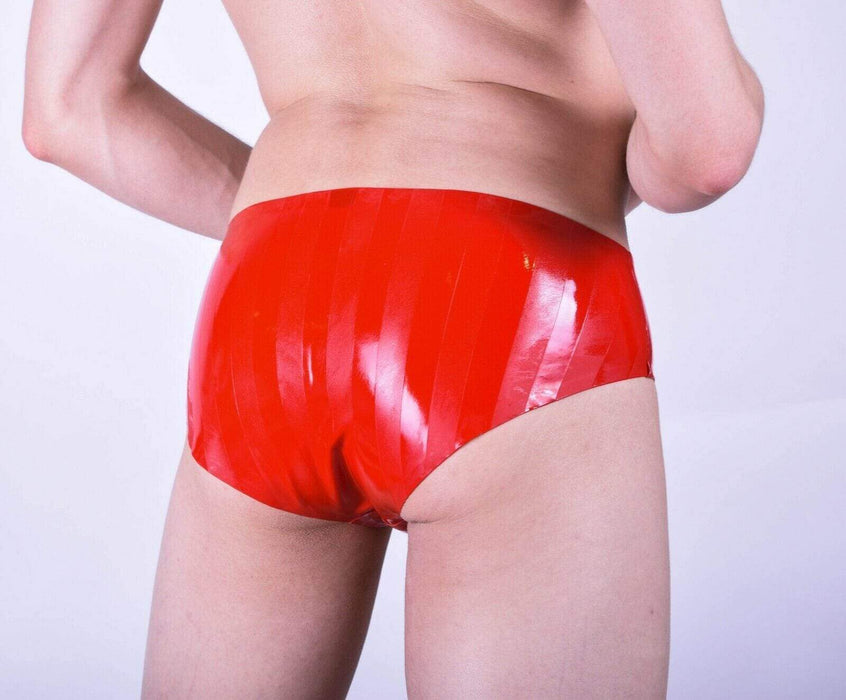 Polymorphe Latex Brief Rubber Underwear Mens Briefs Mens Latex Red