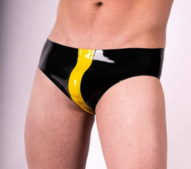 Polymorphe Latex Brief Underwear Yellow UN-015E 2 - SexyMenUnderwear.com