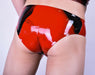 Polymorphe Latex Briefs Marbled Patern Natural Fabric Brief Black-Red UN-015AM 2 - SexyMenUnderwear.com