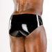 Polymorphe Latex Briefs PURE Natural BLK/RED UN-015E 2 - SexyMenUnderwear.com