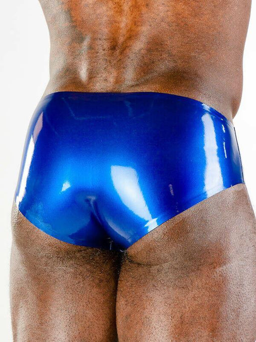 POLYMORPHE Men's Latex Brief Blue Azur Medium-Weight Latex Underwear UN-015A 10