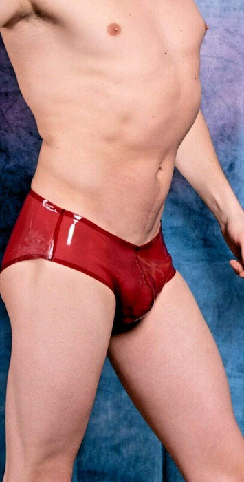 Polymorphe Mens Rubber Underwear Mens Briefs Top Quality Mens Latex Cherry 15A - SexyMenUnderwear.com