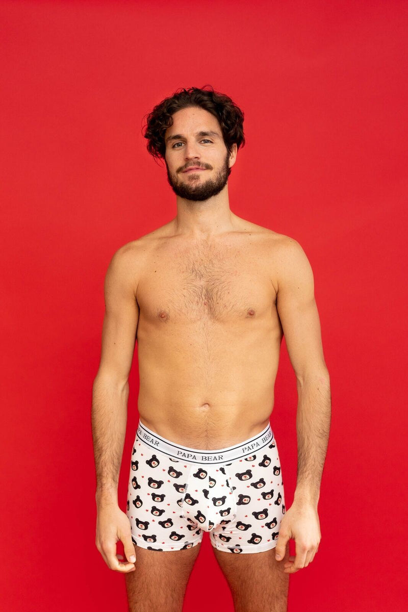 POP Underwear Boxer Bamboo Hypoallergenic ’ PAPA BEAR ‘ Short Boxer 1 - SexyMenUnderwear.com