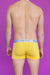 POP Underwear Short Boxer Bamboo Hypoallergenic " GOOD VIBES ONLY " Yellow 1 - SexyMenUnderwear.com