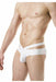 PPU Brief Extra Elastic Straps Smooth Microfiber Fabric White 1804 MX3 - SexyMenUnderwear.com