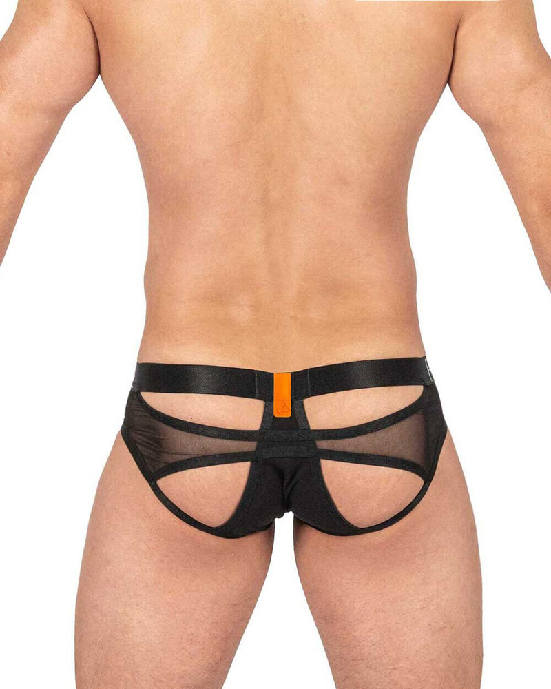 PRIVATE STRUCTURE Alpha Low Harness Mini - Briefs Shades Of Shiny Black 4416 1085