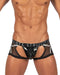 PRIVATE STRUCTURE Alpha Low Waist Harness Trunk Shades Of Shiny Black 4417 - SexyMenUnderwear.com