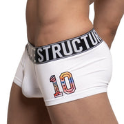 Private Structure Athlete Trunk Boxer White 4196 63A - SexyMenUnderwear.com