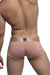 PRIVATE STRUCTURE Bamboo Boxer Sports Trunks Platinum Seamed Pouch Peach 4073 36 - SexyMenUnderwear.com