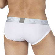 PRIVATE STRUCTURE Bamboo Mini Briefs Viscose Mid-Waist Bright White 4378 60 - SexyMenUnderwear.com