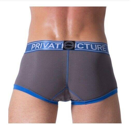 Private Structure Boxer Brief Soho Luminous Trunk Royal Grey 3680 14 - SexyMenUnderwear.com