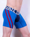Private Structure Boxer Cotton Befit Athlete Long Boxer Trunk Blue 3347 27 - SexyMenUnderwear.com