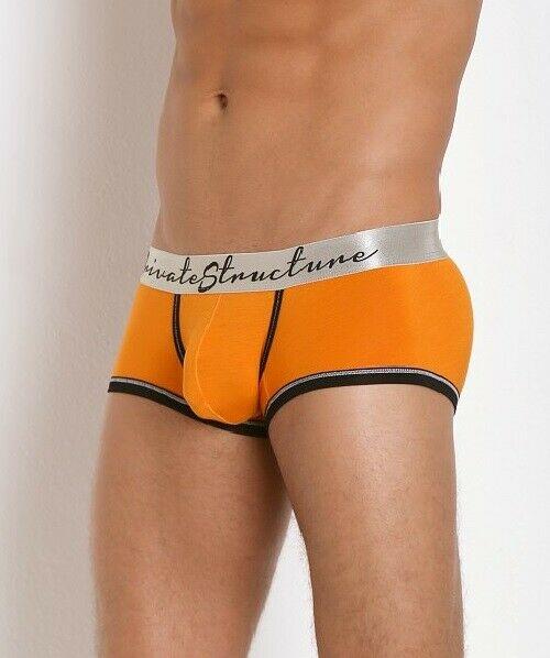 Private Structure Boxer Crayon Low Rise Trunk Orange 1881 100 - SexyMenUnderwear.com
