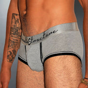 Private Structure Boxer Crayon Low Rise Trunk Rayon Melange Grey 1881 98 - SexyMenUnderwear.com