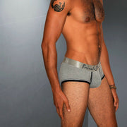 Private Structure Boxer Crayon Low Rise Trunk Rayon Melange Grey 1881 98 - SexyMenUnderwear.com