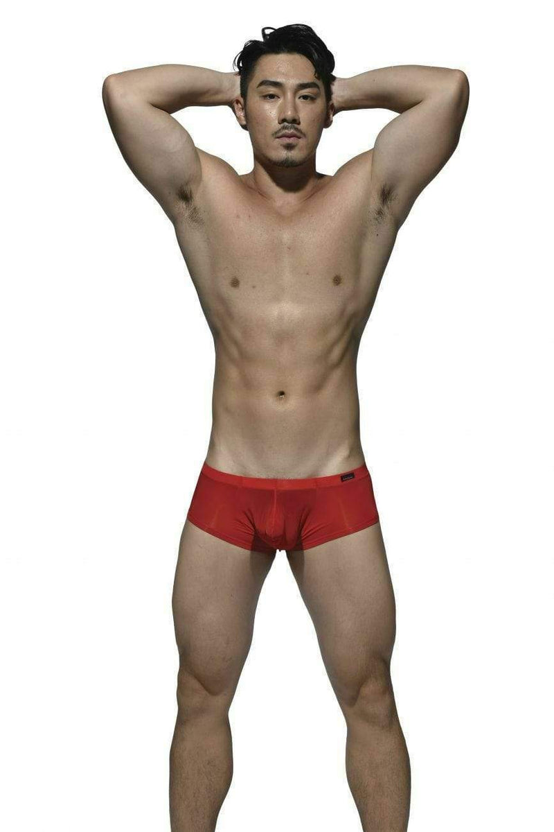 Private Structure Boxer Desire-Glaze Soft Hipster Red 3487 83 - SexyMenUnderwear.com