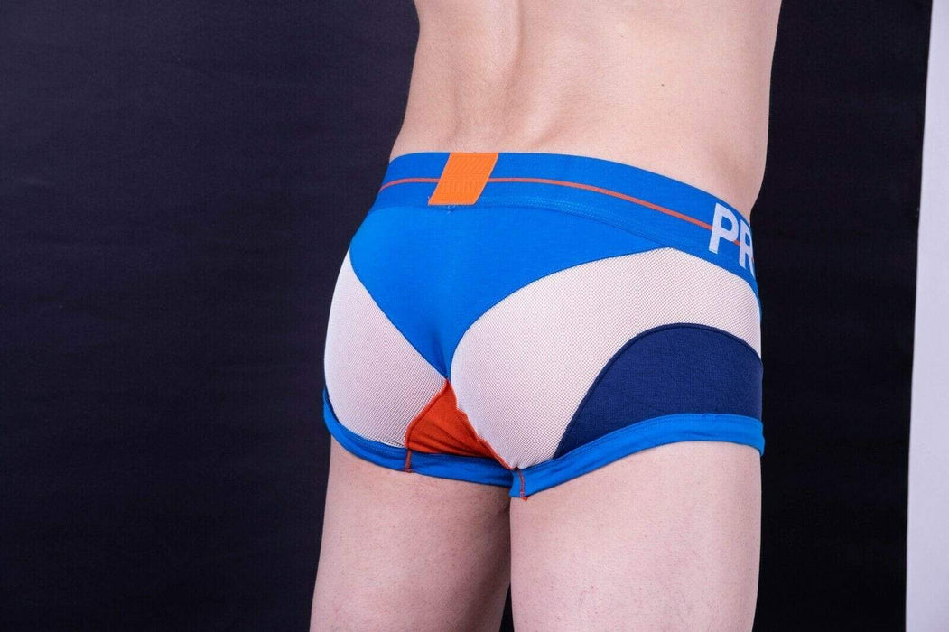 Private Structure Boxer En Cotton Momentum-Orange Trunk Blue 3855 34 - SexyMenUnderwear.com