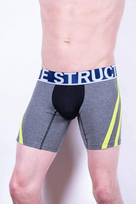 Private Structure Boxer Jammer Befit Athlete Long Trunk Grey 3347 29 - SexyMenUnderwear.com