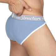 Private Structure Brief Classic Low-Rise Cutaway Rayon Baby Blue Briefs 3274
