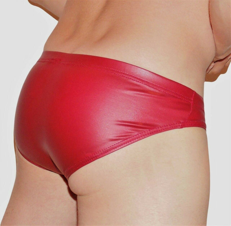 Private Structure Brief Desire Glaze Bikini Cut Briefs Blood Red 3553 70