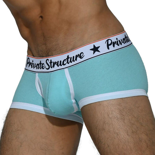 Private Structure Classic Bamboo Boxer Trunks Body-Defining Fit Ice Blue 4070