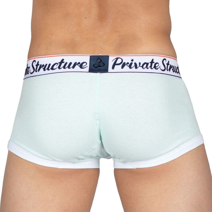 Private Structure Classic Bamboo Boxer Trunks With Body-Defining Dew White 4070