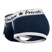 Private Structure Classic Bamboo Boxer Trunks With Body-Defining Fit Navy 4070