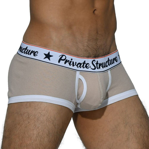 Private Structure Classic Boxer Bamboo Trunk With Body-Defining Fit Khaki 4070