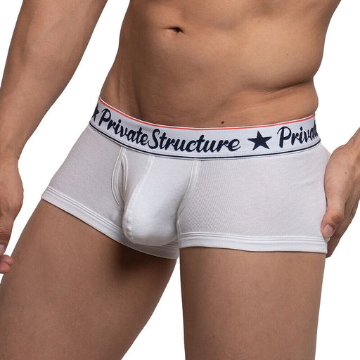 Private Structure Classic Boxer Bamboo Trunks Body-Defining Fit Off White 4070