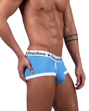 PRIVATE STRUCTURE Classic Boxer Mid - Waist Trunk Scrub - Jay Blue 4530 1011