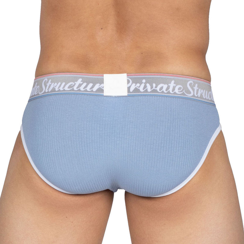 Private Structure Classic Briefs Mid-Waist Brief Total Baby Blue 3275