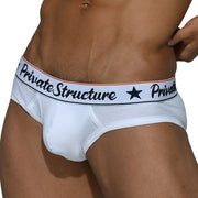 Private Structure Classic Cotton Mini Briefs Off White Briefs 4069