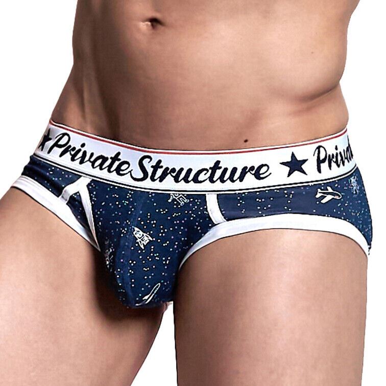 Private Structure Cotton Briefs Classic Mini Brief Galaxy Drift Navy 4189