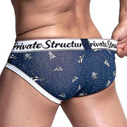 Private Structure Cotton Briefs Classic Mini Brief Galaxy Drift Navy 4189