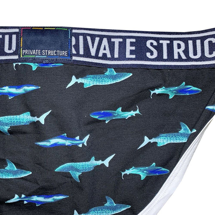 Private Structure Mini Briefs Pride Black Sharks Brief 4187