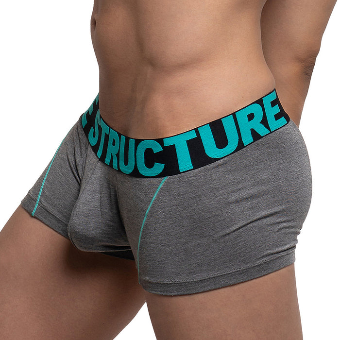 Private Structure Modality Boxer Trunk  Dk Melange Turquoise 4182 91