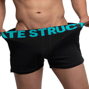 Private Structure Modality Lounge Shorts Inner Bulge Black Turquoise 4183 92