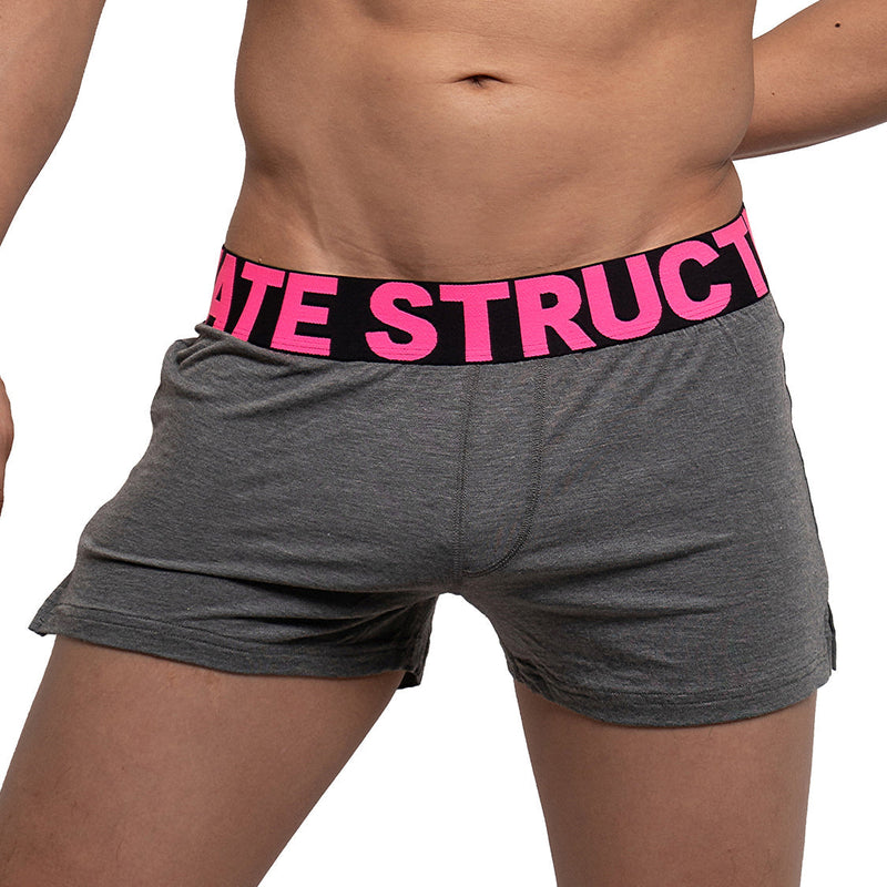 Private Structure Modality Lounge Shorts Inner Bulge dk melange pink 4183 92