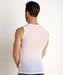 Private Structure Muscle Shirt Desire Intima Sheer Mesh Tank Top White 3453 97