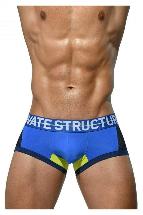 Private Structure Private Structure Boxer Momentum-Orange Trunk Cotton Underwear Blue 3853 44