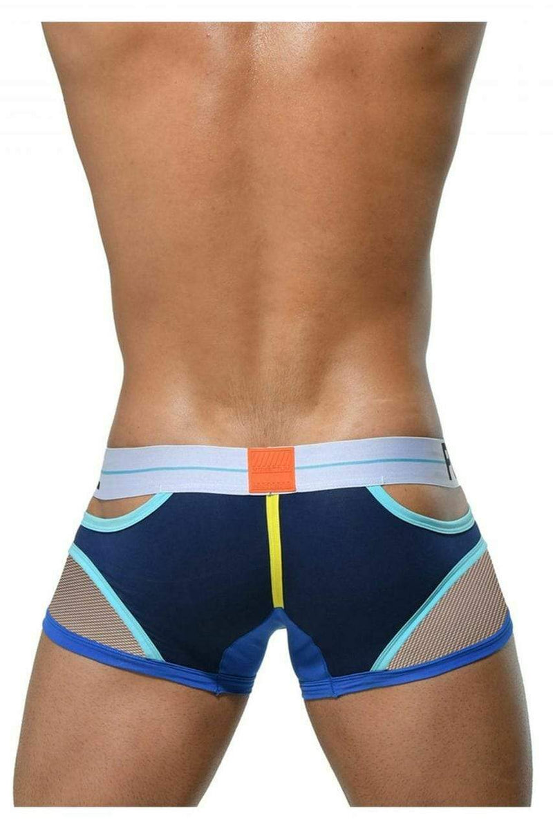 Private Structure Private Structure Boxer Momentum Orange Trunk Navy 3858 37