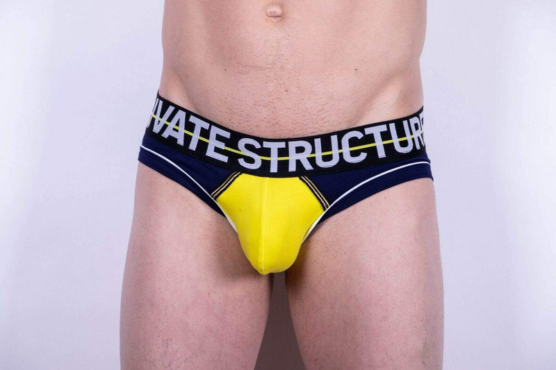 private structure Private Structure Brief Momentum-Orange Mini Slips Briefs Navy 3861 43