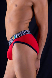 Private Structure Private Structure Briefs Pride Mini Slip Low Rise Underwear Red 4019 47