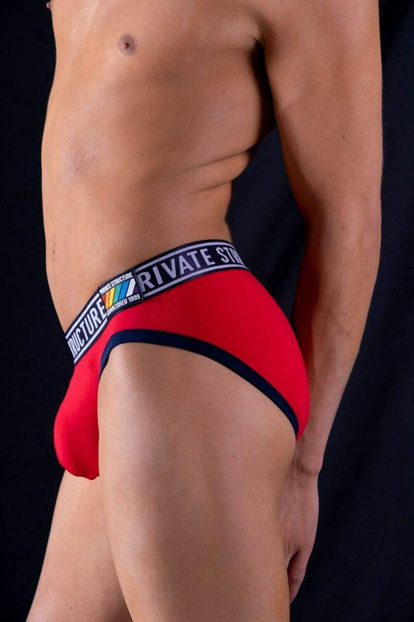 Private Structure Private Structure Briefs Pride Mini Slip Low Rise Underwear Red 4019 47