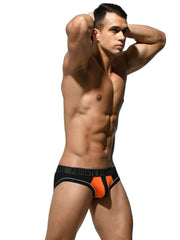 private structure Private Structure Mens Slip Platinum Micro Modal Mini Briefs Orange 3784 1