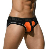 private structure Private Structure Mens Slip Platinum Micro Modal Mini Briefs Orange 3784 1