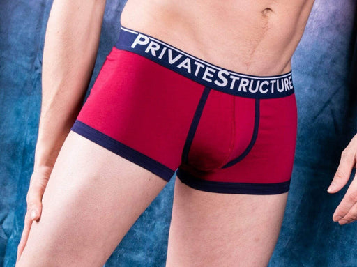 private structure Private Structure Sporty Mens Underwear Quantum Trunks Mens Boxers Maron 3612 53