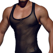 Private Structure Tanktop Desire Intima Sheer Mesh Tank Top Black 3451 95